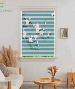 Rèm cầu vồng in tranh mã CV1312-33