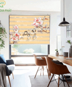 Rèm cầu vồng in tranh mã CV1312-36