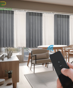 Động cơ Rèm Vải Mở Ngang Model: HN89-E