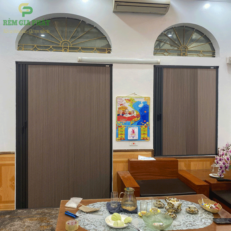 Vách tổ ong nhà tắm bằng vải rèm tổ ong giá rẻ mã FSV013
