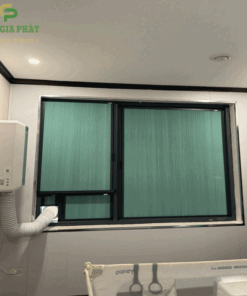 Vách rèm tổ ong gắn kính đẹp mã FSV004